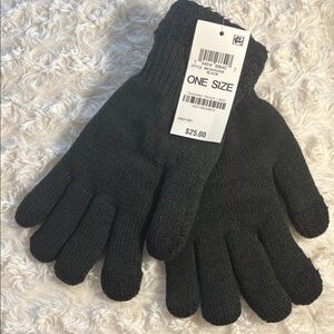 "Winter Clearance" Elegant Black Knit Gloves